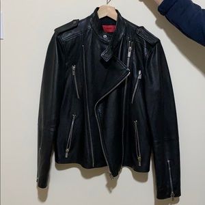 Leather jacket HUGO